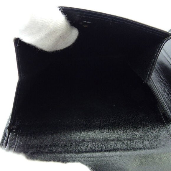 Authentic used Cartier two-fold wallet Pasha leather - Picture 5 of 8